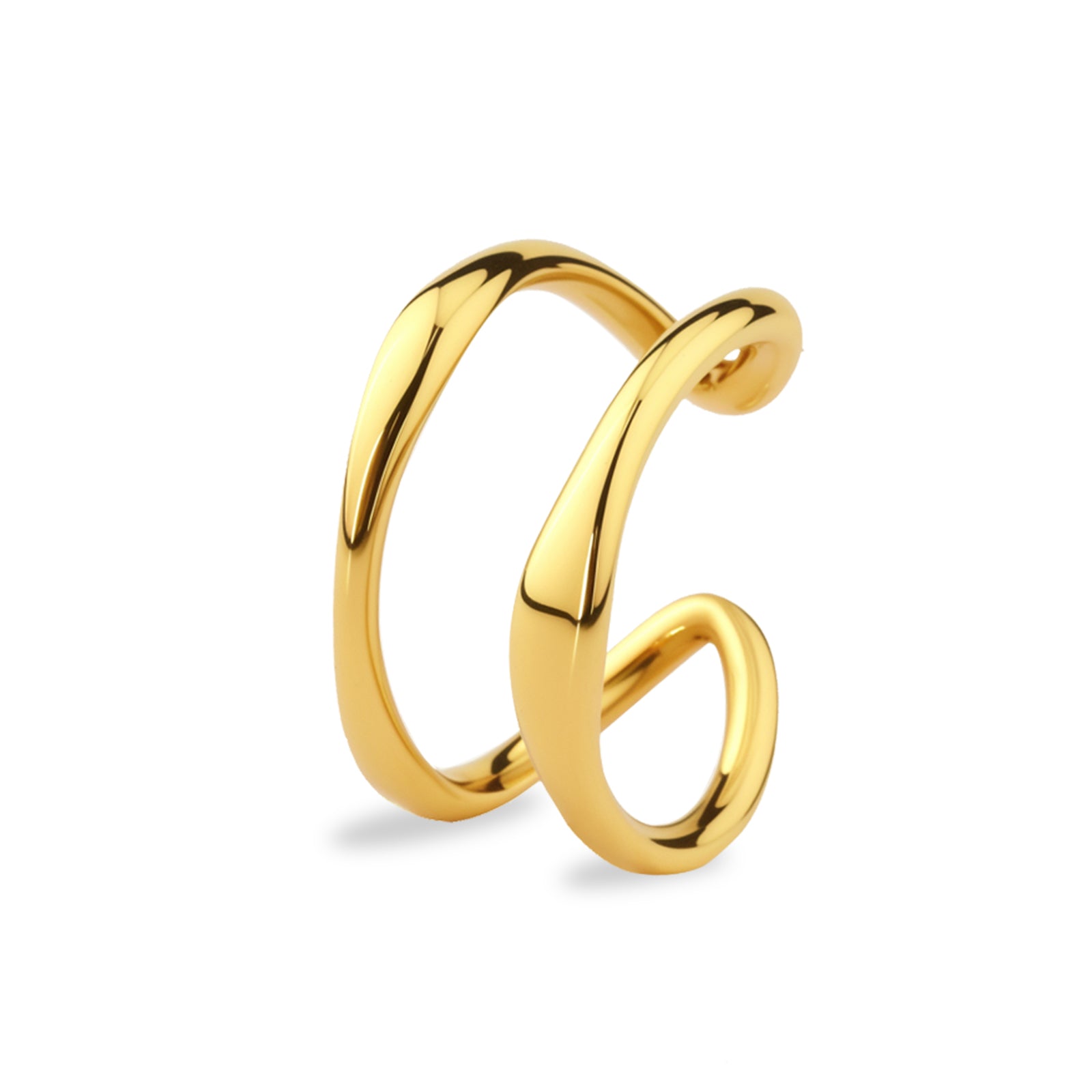 Balance Ring Gold Damen – Edelstahlring